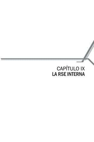 CAPÍTULO IX
LA RSE INTERNA
 