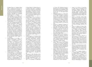 283282
Bibliografía
E. Muñoz Torres, A. I. Sanabria Ochoa
(Eds.) I. Catálogo de los Recursos Pes-
queros Continentales de Colombia. Se-
rie Editorial Recursos Hidrobiológicos
y Pesqueros continentales de Colombia.
Instituto de Investigación de Recursos
Biológicos Alexander von Humboldt
(IAvH). Bogotá, D. C., Colombia.
•	 Jiménez-Segura, L. F., J. Palacio y R.
Leite. 2010. River flooding and repro-
duction of migratory fish species in the
Magdalena River basin, Colombia. Eco-
logy of freshwater fishes 19 (2): 178-186.
•	 Jiménez-Segura, L. F. y F. A. Villa-Na-
varro. 2011. Pimelodus grosskopfii (Silu-
riformes, Pimelodidae). Capítulo 7. Pp.
466-471. En: Lasso, C. A., E. Agudelo
Córdoba, L. F. Jiménez-Segura, H. Ra-
mírez-Gil, M. Morales-Betancourt, R.
E. Ajiaco-Martínez, F. de P. Gutiérrez, J.
S. Usma Oviedo, S. E. Muñoz Torres, A.
I. Sanabria Ochoa (Eds.) I. Catálogo de
los Recursos Pesqueros Continentales
de Colombia. Serie Editorial Recursos
Hidrobiológicos y Pesqueros continen-
tales de Colombia. Instituto de Investi-
gación de Recursos Biológicos Alexan-
der von Humboldt (IAvH). Bogotá, D.
C., Colombia.
•	 Jiménez-Segura L. F., A. Gulfo, J. D.
Carvajal, A. Hernández, S. Álvarez, F.
Álvarez, C. Granado-Lorencio, J. Pa-
lacio-Baena, J. P. Echeverry y A. Mar-
tínez. 2011a. Uso tradicional de los
recursos naturales pesqueros y conser-
vación de la biodiversidad en regiones
tropicales subdesarrolladas: hacia un
modelo de Ecología de la Reconcilia-
ción. Universidad de Antioquia, Univer-
sidad de Sevilla, Agencia Española de
Cooperación Internacional, CORMAG-
DALENA. Informe final, 170 pp.
•	 Jiménez-Segura, L. F., T. S. Rivas-Lara,
C. E. Rincón-López y F. Villa-Navarro.
2011b. Ageneiosus pardalis (Silurifor-
mes, Auchenipteridae). Capítulo 7. Pp.
344-349. En: Lasso, C. A., E. Agudelo
Córdoba, L. F. Jiménez-Segura, H. Ra-
mírez-Gil, M. Morales-Betancourt, R.
E. Ajiaco-Martínez, F. de P. Gutiérrez, J.
S. Usma Oviedo, S. E. Muñoz Torres, A.
I. Sanabria Ochoa (Eds.) I. Catálogo de
los Recursos Pesqueros Continentales
de Colombia. Serie Editorial Recursos
Hidrobiológicos y Pesqueros continen-
tales de Colombia. Instituto de Investi-
gación de Recursos Biológicos Alexan-
der von Humboldt (IAvH). Bogotá, D.
C., Colombia, 715 pp.
•	 Jiménez-Segura, L. F., T. S. Rivas, C.
E. Rincón, M. A. Morales-Betancourt,
J. S. Usma e I. Galvis-Galindo. 2011c.
Leporinus muyscorum (Characiformes,
Anostomidae), Capítulo 7. Pp. 171-176.
En: Lasso, C. A., E. Agudelo Córdoba,
L. F. Jiménez-Segura, H. Ramírez-Gil,
M. Morales-Betancourt, R. E. Ajiaco-
Martínez, F. de P. Gutiérrez, J. S. Usma
Oviedo, S. E. Muñoz Torres, A. I. Sa-
nabria Ochoa (Eds.) I. Catálogo de los
Recursos Pesqueros Continentales de
Colombia. Serie Editorial Recursos Hi-
drobiológicos y Pesqueros continenta-
les de Colombia. Instituto de Investiga-
ción de Recursos Biológicos Alexander
von Humboldt (IAvH). Bogotá, D. C.,
Colombia.
•	 Jiménez-Segura, L. F., R. Álvarez-León
y G. González-Cañón. 2011d. Sorubim
cuspicaudus (Siluriformes, Pimelodi-
dae). Capítulo 7. Pp. 517-521. En: Lasso,
C. A., E. Agudelo Córdoba, L. F. Jimé-
nez-Segura, H. Ramírez-Gil, M. Mora-
les-Betancourt, R. E. Ajiaco-Martínez,
F. de P. Gutiérrez, J. S. Usma Oviedo, S.
E. Muñoz Torres, A. I. Sanabria Ochoa
(Eds.) I. Catálogo de los Recursos Pes-
queros Continentales de Colombia. Se-
rie Editorial Recursos Hidrobiológicos
y Pesqueros continentales de Colombia.
Instituto de Investigación de Recursos
Biológicos Alexander von Humboldt
(IAvH). Bogotá, D. C., Colombia, 715
pp.
•	 Kanazawa, R. 1966. The fishes of the
genus Osteoglossum bicirrhosum with a
description of a new species from the
Río Negro. Ichthyologica 37 (4): 61 – 172.
•	 Kapestky, J. M., J. J. Escobar, M. Zá-
rate, C. O. Lara-Melo, M. Valderrama
y P. Arias. 1977. Población de peces y
pesquerías de la Cuenca del río Magda-
lena-Colombia. Proy. INDERENA / FAO
para la Pesca Continental en Colombia,
FI: DP / COL / 71 / 552. Reporte Final.
Bogotá D. E.
•	 Kerguelén-Durango, E., O. Brú-Corde-
ro, T. Mercado-Fernández y V. Atencio-
García. 2011. Variables ambientales
asociadas a la reproducción de los peces
reofílicos en el río Sinú. En: Memorias
de Resúmenes XI Congreso Colombia-
nos de Ictiología y II Encuentro Sud-
americano de Ictiólogos. Ibagué (Toli-
ma), Colombia. Mayo 8 a 13 de mayo de
2011.
•	 Kodera, H., T. Igarashi, N. Kuroiwa, H.
Maeda, S. Mitani, F. Mori and K. Yama-
zaki. 1992. Jurassic fishes. T. F. H. USA.
•	 Kullander, S. O. 2003. Family Cichlidae
(Cichlids). Pp. 605-654. En: Reins, R.
E., S. O. Kullander and C. J. Ferraris Jr.
(Eds.). Checklist of the Freshwater Fis-
hes of South and central America. Edi-
pucrs. Porto Alegre, Brasil.
•	 Landines-Parra, M. A., F. R. Urueña y L.
Rodríguez. 2007. Capítulo 1. Arawanas.
Pp 14-15 En: Landines-Parra, M. A., A.
I. Sanabria-Ochoa y P. Victoria-Daza
(Eds.). Producción de peces ornamenta-
les en Colombia. Incoder / UNC-FVyZ.
Bogotá D. C. Colombia, 236 pp.
•	 Lasso-Alcalá, O. M., C. A. Lasso y J. C.
Señaris. 1998. Aspectos de la biología
y ecología de la curvinata Plagioscion
squamosissimus (Heckel, 1840) (Pisces:
Sciaenidae), en los llanos inundables del
estado Apure. Memoria Sociedad de Cien-
cias Naturales La Salle 149: 3-33.
•	 Lasso, C. 2004. Los peces de la Estación
Biológica El Frio y Caño Guaritico (es-
tado Apure), Llanos del Orinoco, Vene-
zuela. Publicaciones del Comité Español
del Programa MaB y de la red IberoMaB
de la UNESCO. Sevilla. 458 pp.
•	 Lasso, C. (Ed.). 2008. Peces. pp: 221-
263. En: J.P. Rodríguez y F. Rojas-Suá-
rez (eds.) Libro Rojo de la Fauna Vene-
zolana. Tercera Edición. Provita y Shell
Venezuela, S.A., Caracas, Venezuela.
•	 Lasso, C. A., A. Rial y O. Lasso-Alca-
lá. 1996. Notes on the biology of the
freshwater stingrays Paratrygon aie-
reba (Müller y Henle, 1841) and Pota-
motrygon orbignyi (Castelnau, 1855)
(Chondrichthyes: Potamotrygonidae)
in the Venezuelan Llanos. Aquatic Jour-
nal Ichthyology and Aquatic Biology 2 (3):
39–52.
•	 Lasso, C. y A. Machado – Allison. 2000.
Sinopsis de las especies de la familia
Cichlidae presentes en la cuenca del río
Orinoco. Claves, diagnosis y aspectos
bio-ecológicos e ilustraciones. Universi-
dad Central de Venezuela. Facultad de
Ciencias. Instituto de Zoología Tropi-
cal. Museo de Biología. Venezuela. 150
pp.
•	 Lasso, C., J. I. Mojica, J. S. Usma, J. Mal-
donado, C. DoNascimiento, D. Taphorn,
F. Provenzano, O. Lasso-Alcalá, G. Gal-
vis, L. Vasquez, M. Lugo, A. Machado-
Allison, R. Royero, C. Suarez y A. Orte-
ga-Lara. 2004. Peces de La cuenca del
río Orinoco. Parte I: Lista de especies y
distribución por subcuencas. Biota Co-
lombiana 5 (2):95-158.
•	 Lasso, C., J. S. Usma, F. Villa, M. T.
Sierra-Quintero, A. Ortega-Lara, L. M.
Mesa, M. A. Patiño, O. M. Lasso-Alcalá,
K. González-Oropesa, M. P. Quiceno, A.
Ferrer y C. F. Suárez. 2009. Peces de la
Estrella Fluvial Inírida: ríos Guaviare,
Inírida, Atabapo y Orinoco, Orinoquía
colombiana. Biota Colombiana 10 (1 y 2):
89 – 122.
•	 Lasso, C. A. y P. Sánchez-Duarte. 2011.
Los peces del delta del Orinoco. Diver-
sidad, bioecología, uso y conservación.
Fundación La Salle de Ciencias Natu-
rales y Chevron C. A. Venezuela. Cara-
cas.500 pp.
•	 Lasso, C. A., E. Agudelo Córdoba, L.
F. Jiménez-Segura, H. Ramírez-Gil,
M. Morales-Betancourt, R. E. Ajiaco-
Martínez, F. de P., Gutiérrez, J. S.
Usma Oviedo, S. E. Muñoz Torres y A.
I. Sanabria Ochoa (Editores). 2011a. I.
Catálogo de los recursos pesqueros con-
tinentales de Colombia. Serie Editorial
Recursos Hidrobiológicos y Pesqueros
 