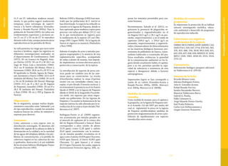 117116
Vulnerable
11,3 cm LT, individuos maduros sexual-
mente, lo que podría sugerir maduración
temprana como estrategia de supervi-
vencia a la fuerte sobrepesca (González-
Acosta y Rosado-Puccini 2005a). Para la
población de Tominé (2005), las tallas son
evidentemente superiores y oscilaron en-
tre 21 cm LT y 29 cm de LT. Se reproduce
durante todo el año, aunque presenta picos
reproductivos en los períodos de lluvia.
Su talla presenta un rango que varía entre
machos y hembras, según los registros en
diferentes investigaciones realizados en
el departamento de Cundinamarca: Dahl
(1971): 50 cm (cuenca río Bogotá); Ama-
ya-Chitiva (1975): 30 cm H y M 28,2 cm
(lago de Tota); Cala y Sarmiento (1982):
29,2 cm H (embalse del Muña); Flórez y
Sarmiento (1982): 28,8 cm H y M 37,5 cm
M (quebrada La Honda, laguna de Fúque-
ne); Sarmiento y Forero (1984): 23,9 cm H
(embalse del Muña); Toro (1989): 33 cm H
y 34 cm M (embalse del Neusa); Mayorga
(1992): 27,5 cm H y 26,7 cm M (laguna
de Fúquene); González (1992): 29 cm H y
28,5 M (embalse del Neusa); Piedrahita
y Ruiz (1994): 38 cm y 500 g (laguna de
Suesca).
Migraciones
No es migratoria, aunque realiza despla-
zamientos conocidos como “subienda” y es
de tipo reproductivo, cuando los animales
maduros buscan las orillas de embalses y
represas para desovar.
Amenazas
Como amenazas a esta especie está su
distribución restringida. El deterioro del
hábitat del capitán de la sabana se debe la
disminución en la calidad y en la cantidad
de las aguas del altiplano debido a los pro-
blemas de contaminación, a la pérdida de
cobertura vegetal en las cabeceras de ríos
y quebradas, desecación y al uso indebido
de los recursos hídricos (Rodríguez-Forero
y Rosado-Puccini 1992).
Beltrán (1992) y Mayorga (1992) han mos-
trado que las poblaciones de E. mutisii se
han deteriorado. La especie ha reducido su
tamaño en la laguna de Fúquene, donde se
han capturado peces maduros y aptos para
procrear con tallas por debajo (10-12 cm)
de lo que normalmente se registra para
la maduración de la especie (23 cm) (Ma-
yorga 1992, Legast 2000). En la laguna de
Suesca se registra su ausencia (Piedrahita
y Ruíz 1994).
Además el empleo de artes y métodos pes-
queros inapropiados y la ausencia de una
reglamentación específica, acompañada
de vedas y planes de manejo, han impedi-
do implementar acciones efectivas para la
protección y conservación de la especie.
La introducción de especies de peces exó-
ticas puede ser también una de las ame-
nazas para su conservación. La trucha
(Oncorhynchus mykiss), la carpa (Cyprinus
carpio) con sus variedades común, roja y
espejo, el pez dorado (Carassius auratus), y
recientemente la presencia en el río Suárez
(desde el 2009) y en la laguna de Fúquene
(desde el 2010) de la langostilla Procamba-
rus clarkii, son especies que están impac-
tando sus poblaciones. En las lagunas de
Fúquene y Cucunubá la dominancia de las
especies nativas ha sido alterada por la in-
troducción de la carpa y el pez dorado (Val-
derrama et al. 2007).
Rodríguez-Forero et al. (2009) registra-
ron acumulación por metales pesados en
el músculo de capitanes de la cuenca alta
del río Bogotá (Chocontá y Suesca). Estos
corresponden a altos niveles de plomo
(3,25 ppm), cromo (1,95 ppm) y cadmio
(0,41 ppm), consistentes con la existen-
cia de metales pesados circulantes en el
agua como el plomo (0,028 ppm Chocontá,
0,029 ppm Suesca), el hierro (0,462 ppm
Chocontá, 1,1 ppm Suesca) y el cromo
(0,113 ppm Chocontá), los cuales, según la
Environmental Protection Agency, EPA, su-
peran los máximos permitidos para con-
sumo humano.
Recientemente, Salcedo et al. (2011), re-
gistraron la presencia de plaguicidas or-
ganoclorados y organofosforados en el
río Bogotá (14,3 ug/L y 26,1 ug/L en pro-
medio, respectivamente), y en el tejido de
capitanes (209,3 ug/L y 254,4 ug/L en
promedio, respectivamente), y organoclo-
rados y biomarcadores de ditiocarbamatos
en las muestras biológicas humanas, pro-
venientes de pobladores de Suesca, consu-
midores habituales u ocasionales del pez.
Estos resultados evidencian la gravedad
de la contaminación ambiental en los lu-
gares donde usualmente habita el capitán,
pero a su vez, permiten percibir la capa-
cidad de tolerancia o resistencia de esta
especie a desaparecer debido a factores
antropogénicos.
Importantes logros se han conseguido a
través de su cultivo (González-Acosta y
Rosado-Puccini 2005a, 2005b, Marcucci
et al. 2004a, Marcucci et al. 2004b).
Medidas de conservación
tomadas
Como medida de manejo, para el capitán y
la guapucha, en la laguna de Fúquene exis-
te el Acuerdo 110 del 2007 por medio del
cual se reglamentó la pesca en la laguna
de Fúquene estableciéndose medidas de
protección (reglamentación de artes y pro-
hibición de repoblamiento con especies
introducidas entre otras).
Medidas de conservación
propuestas
Es importante la protección de su hábitat
natural, investigación científica, educa-
ción ambiental y desarrollo de programas
de reproducción inducida.
Colecciones con registros
confirmados de la especie
UMMZ; MCZ; FMNH; ANSP; AMNH; CAS;
IAvH-P 611, 620, 647, 2714; ICN 342, 362,
370, 453, 688, 759, 3618; MLS 628, 631,
632, 633, 637, 638, 639; MHNUC-IC 1030;
MPUJ 1599, 1963, 2058-63, 2515, 2519,
2721-22.
Comentarios
Información biológico-pesquera adicional
en Valderrama et al. (2011b).
Autores de la ficha
Ricardo Álvarez-León,
Adriana Rodríguez-Forero,
Julio A. González-Acosta,
Rafael Rosado-Puccini,
Sandra Hernández Barrero,
Mauricio Valderrama-Barco,
Gabriel A. Pinilla,
Pablo Lehmann A.,
Jorge Eduardo Forero-Useche,
Saúl Prada-Pedreros,
Carlos Luis DoNascimiento y
Jürgen Guerrero-Kommritz
EremophilusmutisiiHumboldt1805
 