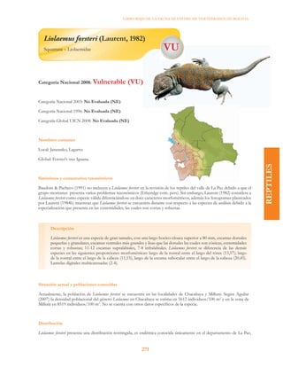 Libro Rojo de la Fauna Silvestre de Vertebrados de Bolivia