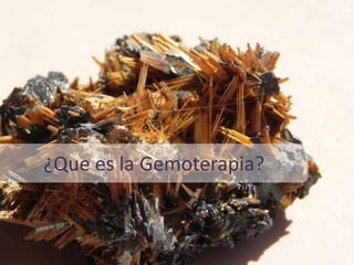 ¿Que es la Gemoterapia?
 