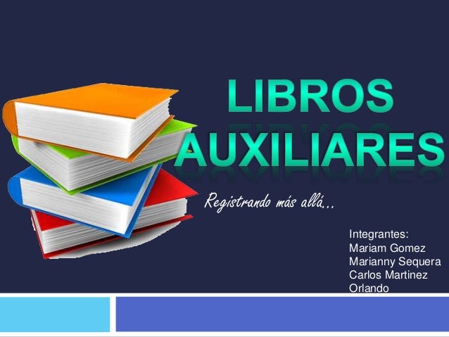 Resultado de imagen para Libros Auxiliares