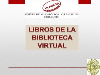 Libros de la biblioteca virtual