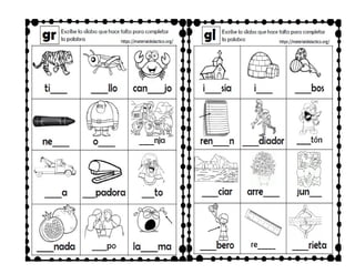 libro silabas palabras oraciones números