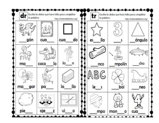 libro silabas palabras oraciones números