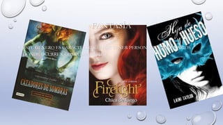 FANTASÍA
• ESTE GENERO ES CARACTERÍSTICO POR TENER PERSONAJES Y ESCENARIOS
DONDE OCURREN COSAS IMPOSIBLES.