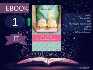 EBOOK
                          Autor:



 1
                  Darien Gee
                          Título:
        La cucina dei desideri
                       segreti
                       Editorial:
             Edizioni Piemme


 IT


                De lectura
 