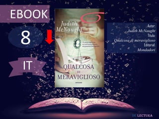 EBOOK
                            Autor:



 8
               Judith McNaught
                            Título:
        Qualcosa di meraviglioso
                         Editorial:
                     Mondadori



 IT


                   De lectura
 