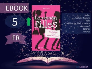 EBOOK
                              Autor:



 5
                  Nathalie Somers
                              Título:
        Confidences, SMS et prince
                       charmant!
                           Editorial:
                          Fleurus


 FR


                     De lectura
 
