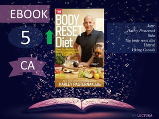 EBOOK
                       Autor:



 5
         Harley Pasternak
                       Título:
        The body reset diet
                    Editorial:
            Viking Canada



 CA


             De lectura
 