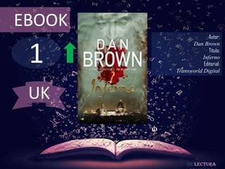 1
EBOOK
Autor:
Dan Brown
Título:
Inferno
Editorial:
Transworld Digital
De lectura
UK
 