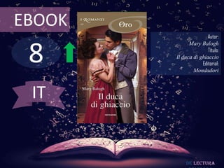 8
EBOOK
Autor:
Mary Balogh
Título:
Il duca di ghiaccio
Editorial:
Mondadori
De lectura
IT
 