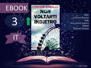 3
EBOOK
Autor:
Linwood Barclay
Título:
Non voltarti indietro
Editorial:
Edizioni Piemme
De lectura
IT
 