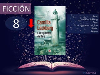 8
FICCIÓN
Autor:
Camilla Läckberg
Título:
Los vigilantes del faro
Editorial:
Maeva
De lectura
 