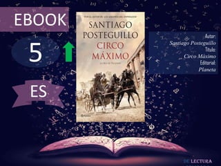 5
EBOOK
Autor:
Santiago Posteguillo
Título:
Circo Máximo
Editorial:
Planeta
De lectura
ES
 