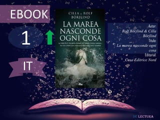 1
EBOOK
Autor:
Rolf Börjlind & Cilla
Börjlind
Título:
La marea nasconde ogni
cosa
Editorial:
Casa Editrice Nord
De lectura
IT
 