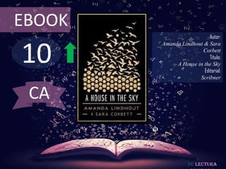 10
EBOOK
Autor:
Amanda Lindhout & Sara
Corbett
Título:
A House in the Sky
Editorial:
Scribner
De lectura
CA
 