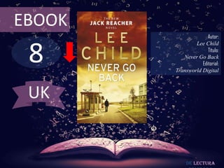 8
EBOOK
Autor:
Lee Child
Título:
Never Go Back
Editorial:
Transworld Digital
De lectura
UK
 