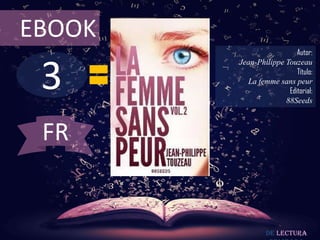 3
EBOOK
Autor:
Jean-Philippe Touzeau
Título:
La femme sans peur
Editorial:
88Seeds
De lectura
FR
 