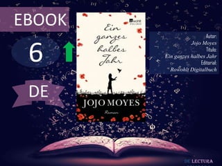 6
EBOOK
Autor:
Jojo Moyes
Título:
Ein ganzes halbes Jahr
Editorial:
Rowohlt Digitalbuch
De lectura
DE
 