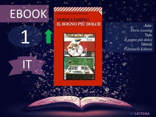 1
EBOOK
Autor:
Doris Lessing
Título:
Il sogno più dolce
Editorial:
Feltrinelli Editore
De lectura
IT
 