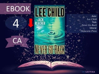 4
EBOOK
Autor:
Lee Child
Título:
Never Go Back
Editorial:
Delacorte Press
De lectura
CA
 