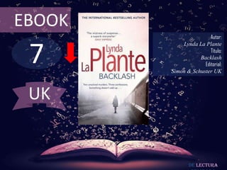 7
EBOOK
Autor:
Lynda La Plante
Título:
Backlash
Editorial:
Simon & Schuster UK
De lectura
UK
 
