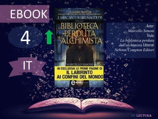 EBOOK

4

Autor:
Marcello Simoni
Título:
La biblioteca perduta
dell'alchimista Editorial:
Newton Compton Editori

IT

De lectura

 