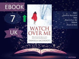 EBOOK

7

Autor:
Daniela Sacerdoti
Título:
Watch Over Me
Editorial:
Head of Zeus

UK

De lectura

 