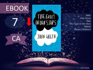 EBOOK

7

Autor:
John Green
Título:
The Fault in Our Stars
Editorial:
Dutton Children's

CA

De lectura

 
