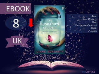 8
EBOOK
Autor:
Liane Moriarty
Título:
The Husband's Secret
Editorial:
Penguin
De lectura
UK
 