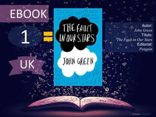 1
EBOOK
Autor:
John Green
Título:
The Fault in Our Stars
Editorial:
Penguin
De lectura Obligada
UK
 