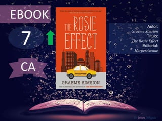 EBOOK 
7 
Autor: 
Graeme Simsion 
Título: 
The Rosie Effect 
Editorial: 
HarperAvenue 
De lectura Obligada 
CA 
 