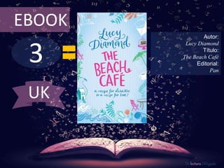 3
EBOOK
Autor:
Lucy Diamond
Título:
The Beach Café
Editorial:
Pan
De lectura Obligada
UK
 