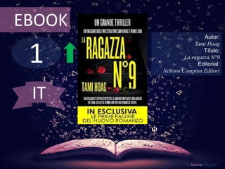 1
EBOOK
Autor:
Tami Hoag
Título:
La ragazza N°9
Editorial:
Newton Compton Editori
De lectura Obligada
IT
 