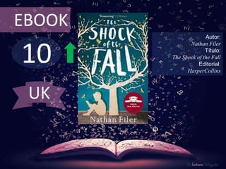 10
EBOOK
Autor:
Nathan Filer
Título:
The Shock of the Fall
Editorial:
HarperCollins
De lectura Obligada
UK
 