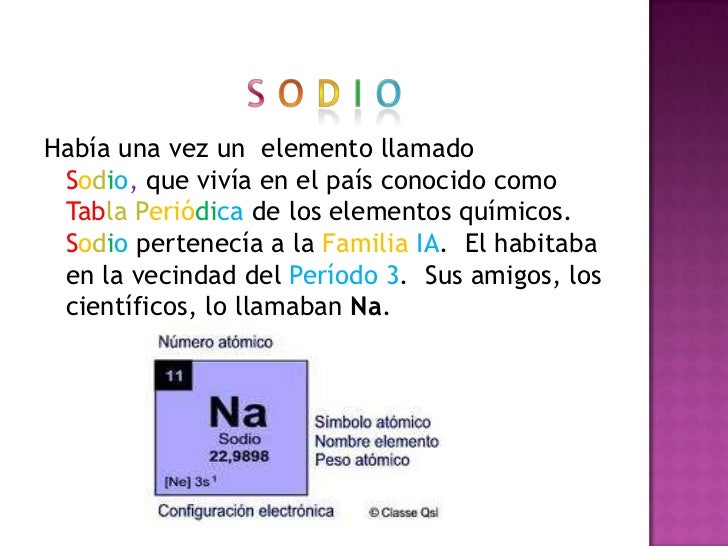 A Que Familia Pertenece El Sodio