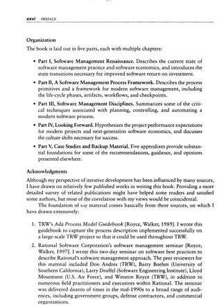 Libro software project management