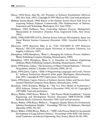 Libro software project management