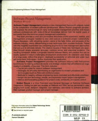 Libro software project management