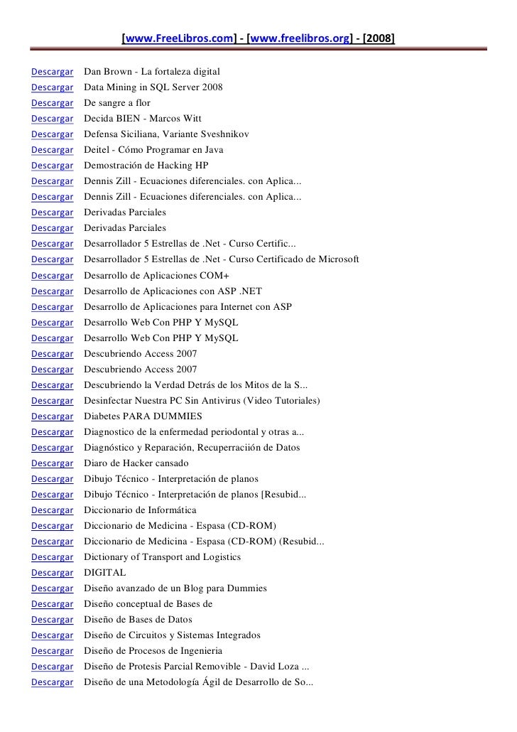 Libros para dscargar