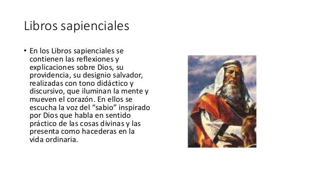 Libros sapienciales del antiguo testamento