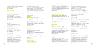 60 61
Librossorprendentes.LacolecciónMIMB1.MonumentalIdeasinMiniatureBooksdelaBNE
Libro de artista (8 h.+ 1 h.pleg.): fotocopia,
lápices de colores; 130 x 120 x 35 mm, irreg.
Cubierta-caja de cartón duro forrada de franela marrón;
Ocho marcos ensamblados de cartulina crema (115 x
80 mm, irreg.). Hoja de papel blanco de 470 x 63 mm,
plegada en acordeón. Ejemplar 3/6
BNE ER/6456/99
Owings, Jessica S.
Google Image Search Fingerprints
[Kansas City, Missouri: Jessica S. Owings, 2009]
Libro de artista (6 h. pleg.): impresión digital; 100 x 120
mm
Cubierta de cartulina color rosa. Encuadernación
artesanal, cosido manual. Texto impreso en el verso de
cada hoja plegada. Ejemplar 3/6
BNE ER/6456/100
Palmeri, Nancy
TANK
[Arlington, Texas: Nancy Palmeri, 2008]
Libro de artista (1 h. pleg.): xilografía, collage; 135 x
4000 mm (135 x 110 mm, pleg.).
Cubierta de cartón duro forrada de papel con estampa-
ción xilográfica; La hoja plegada esta pegada en la
cubierta; Tintas roja y negra. Ejemplar 1/6
BNE ER/6456/101
Paproth, Erich
No Title: 2
[Berlin, Alemania: Erich Paproth, 2009]
Libro de artista: collage, barniz; 110 x 132 x 10 mm
Ejemplar incompleto, cubierta “2” de un conjunto de 6.
Cubierta forrada de papel metálico plateado con capa
de barniz dorado
BNE ER/6456/102
Patierno, Robert
Memorial Day
[Manchester, Pensilvania: Robert Patierno, 2008]
Libro de artista (1 h. pleg.): xilografía, tipografía,
gofrado; 100 x 135 x 16 mm
La hoja de papel blanco de 100 x 1345 mm,
plegada y sujeta a la cubierta con hilo de algodón.
Grabado en relieve estampado sobre tipografía. Cubierta
de cartón duro forrada de papel pintado con toques de
acrílico, el lomo de tela negra. Ejemplar 6/12
BNE ER/6456/103
Patyn, Bruno B.
I’m so fond of you
[BuenosAires,Argentina:B.Bruno Patyn,Lien Edward,2008]
Libro de artista (1 h. pleg.): fotografía, xilografía,
tipografía; 105 x 100 x 15 mm
Hoja de cartulina blanca de 300 x 1020 mm, recortada
y plegada en tres partes de 100 x 1020 mm.
Fotografías a color pegadas en la parte superior,
estampaciones xilográficas en la central y tipografía
en la inferior y en el verso. Hoja pegada a la cubierta
de cartulina marrón
Ejemplar 3/10
BNE ER/6456/104
Paroubeck, Erin M.
Departure
[Chapell Hill, Carolina del Norte: Erin M. Paroubeck, 2008]
Libro de artista: madera, cera, óleo; línea de encuadre
en madera 85x 85 mm, en h. de 100 x 125 mm.
Dos hojas de papel insertadas y cubiertas de cera.
Cubierta de madera encerada formada por dos
planchas unidas con pespuntes de cordón blanco.
Ejemplar 4/6
BNE ER/6456/105
Tarjetas publicitarias recortadas (96 x 94 mm),
marcas comerciales de pelo sintético
y extensiones capilares; Encuadernación artesanal,
hojas cosidas con cordón negro
BNE ER/6456/92
Muskat, Carolyn M.
Growth
[Somerville, Massachusetts: Carolyn M. Muskat, 2008]
Libro de artista (1 h. pleg.): litografía;
116 x 122 x 20 mm
Tira de papel grueso de 115 x 1108 mm
plegado en acordeón. Cubierta de cartón duro
forrada con lino gris
BNE ER/6456/93
Nam, Yoonmi
Sin título
[Lawrence, Kansas: Yoonmi Nam, 2008]
Libro de artista (3 h. pleg.): xilografía, collage;
127 x 102 x 4 mm
Hojas plegadas y pegadas entre si:
Cubierta de papel en forma de sobre,
con estampación de xilografía. Ejemplar 3/6
BNE ER/6456/94
Nelson, Kelly M.
Black not boiled
[Farmville, Virginia: Kelly M. Nelson, 2008]
Libro de artista (12 h.): heliograbado, collage;
75 x 130 x 10 mm, irreg.
Hojas recortadas de papel hecho a mano.
Cubierta de cartón duro recortada, en forma
de taza de té y forrada de papel hecho
a mano con estampación. Ejemplar 1/5
BNE ER/6456/95
Nicol, Candace
Border Bodies
[Reno, Nevada: Candace Nicol, 2009]
Libro de artista (2 h.pleg.): collagraph, impresión digital,
alambre de plástico; 120 x 95 x 20 mm; Hojas
plegadas en acordeón y ensambladas, con algunos
pliegues recortados. Cinco figuras de plástico recortado
sujetas con alambre. Ejemplar 1/10
BNE ER/6456/96
Oberbeck, Gisela
Endangered
[Alemania: Gisela Oberbeck, 2008]
Libro de artista (1 h.pleg.): collage, papel recortado;
72 x 101 x 10 mm
Hoja de cartulina blanca de 72 x 101 x 10 mm,
plegada en acordeón. Cubierta de cartón duro blanco
con cierre de cordón de seda blanco. Papel silueteado
con formas de pájaros
BNE ER/6456/97
O’Conell, Kathleen
West
[Madison, Wisconsin: Kathleen O’Connell:
Stern Line Press, 2008]
Libro de artista (1 h.pleg.): tipografía, impresión digital;
102 x 96 x 10 mm
Hoja de papel crema de 102 x 1450 mm plegada
en acordeón. Cubierta de cartulina verde plegada.
Ejemplar 1/15
BNE ER/6456/98
O’Connor, Meghan
Baby Tell Me What`s Wrong.
(Now Shut Up  Go To Sleep)
[Visalia, California: Meghan O’Connor, 2009]
 