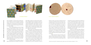 14 15
Librossorprendentes.LacolecciónMIMB1.MonumentalIdeasinMiniatureBooksdelaBNE
pequeño formato. Este proceso representa para ella
una especie de laboratorio visual cuyo territorio le otor-
ga libertad absoluta. Parte de ello pudo también verse
en el solo project titulado Mientras corren las hormi-
gas, Arco 2010. Como puede verse en la imagen, la
pieza es un Corpus de 4 libros en maquetación japo-
nesa. El dibujo y la fotografía como eje narrativo y ver-
tebrador del libro y como medio de conectar con los
niveles más profundos del inconsciente y del instinto
proponiendo a su vez diálogos entre dibujos, objetos,
fotografías y textos. Su trayectoria de creación en este
formato también abarca libros de artista con aportacio-
nes sonoras3
.
A Marcie Gill.Kinast la idea de los efectos que la
especie humana produce en el planeta y el concepto de
evolución le parecía ciertamente monumental, el desafío
que se hizo a sí misma fue como podría expresar esto
concisamente y hacer que el objeto fuese contenedor de
sí mismo. Fundamental Inquiries fue creado con la idea
de que el libro en sí mismo pudiera cambiar con la mani-
pulación de los observadores. Fue realizado con objetos
encontrados, hechos a mano o a máquina, estampando,
pintando, usando procesador de textos como parte de la
aproximación a las técnicas mixtas y, aparte del concepto,
fue diseñado para ser muy táctil.
Jardines de Granada para Beatriz Menina es
uno de los pocos libros de la colección que podemos
catalogar como de colaboración entre un artista y un
poeta. Los grabados originales de Ramos Guadix com-
parten cada uno de los cuadernillos con un poema del
recientemente galardonado Premio Nacional de Poesia,
Antonio Carvajal, la factura exquisita de este libro incor-
pora textos compuestos en tipografía y una encuader-
nación en rama con cubierta rígida forrada de tela.
blanco serigrafiada. El conjunto opone las texturas cáli-
das de la bayeta a las frías del metacrilato, ondulantes
espinas, iconos del arte que transmiten sentimientos
contradictorios; no incorpora texto y sin embargo presen-
ta un fuerte y poderoso discurso visual que nos remite a
la confusión de Babel.
Temas medioambientales han sido el principal
interés en la praxis artística de Stacy R. Elko, en like
the bonobos #2 ha yuxtapuesto rimas de niños y juegos
con diferentes y extraños lugares de Estados Unidos;
según ella, el “no gano” de esos juegos es también un
“no gano” para el medio ambiente y los niños del futuro
serán los verdaderos perdedores. Este libro objeto, utiliza-
do como medio de difundir un mensaje, no solo plástico,
también de contenido ideológico, recuerda la estética
fluxus, pero su edición está muy lejos de las ediciones
masivas de Manciunas, y su factura manual en las antípo-
das de los tirajes industriales.
La poderosa obra de Joe Feddersen revela un
artista contemporáneo que ha heredado una anciana tra-
dición estética. Incorpora en sus obras de arte la interpre-
tación iconográfica india de las relaciones humanas con
el medio ambiente, explora la interrrelación entre marcas
urbanas contemporáneas y diseño indígena, el artista in-
terpreta en Panorama, con total ausencia de texto, los
paisajes urbanos y el paisaje de su alrededor, transfor-
mando esos ritmos en formas artísticas, patrones geomé-
tricos, diseños de su propia cultura.
Mònica Fuster es una creadora que se caracte-
riza por su inagotable voluntad de experimentar nuevos
formatos con una muy estimulante reivindicación del
dibujo y la fotografía como herramientas esenciales.
También es reconocida por sus instalaciones y proyec-
tos site specific, los cuales se articulan sobre un eje
temático para desde allí desplegarse en múltiples face-
tas. Con Beyond the treshold, Sonja  Verudina, 2008
inició una serie en la que continuó trabajando creando
analogías entre fotografías y dibujos, imágenes de la
naturaleza y objetos, imágenes microscópicas y mi-
croscópicas que se han ido formalizando en obras de 3
Mónica Fuster. Among Them, Composiciones sonoras y gráficas. Lisboa, Centro Portugués de Serigrafía C.P.S., 2008.
Joe Feddersen, Panorama. Ina Kaur, Superficial Encryption II.
 