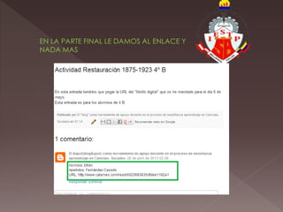 EN LA PARTE FINAL LE DAMOS AL ENLACE Y
NADA MAS
 