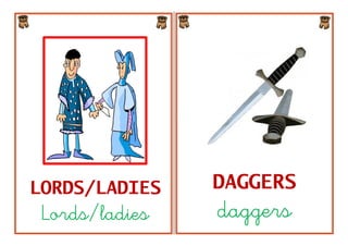 LORDS/LADIES    DAGGERS
 Lords/ladies   daggers
 