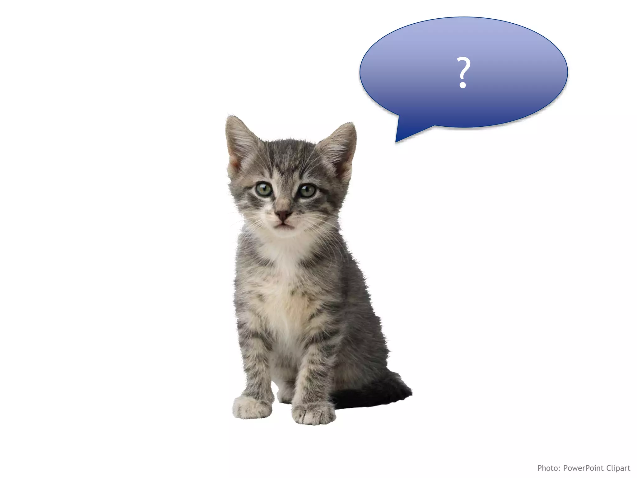 ?
Photo: PowerPoint Clipart
 