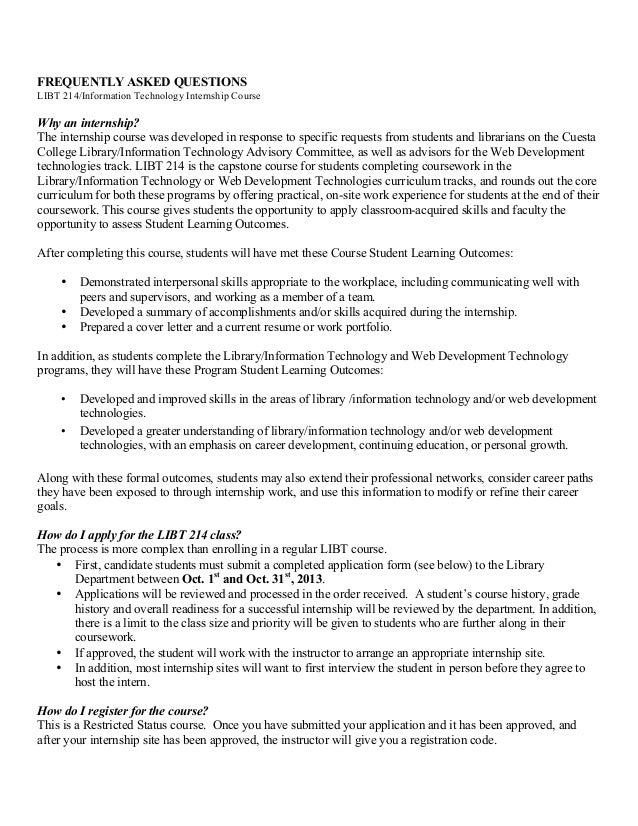intern letter of intent