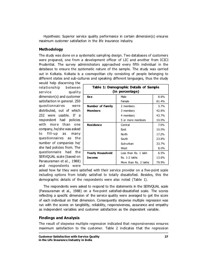 Essay on quality and customer satisfaction