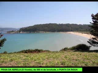 PRAIA DA ABRELA (O Vicedo), de 560 m de lonxitude, e PUNTA DA ÍNSUA
 